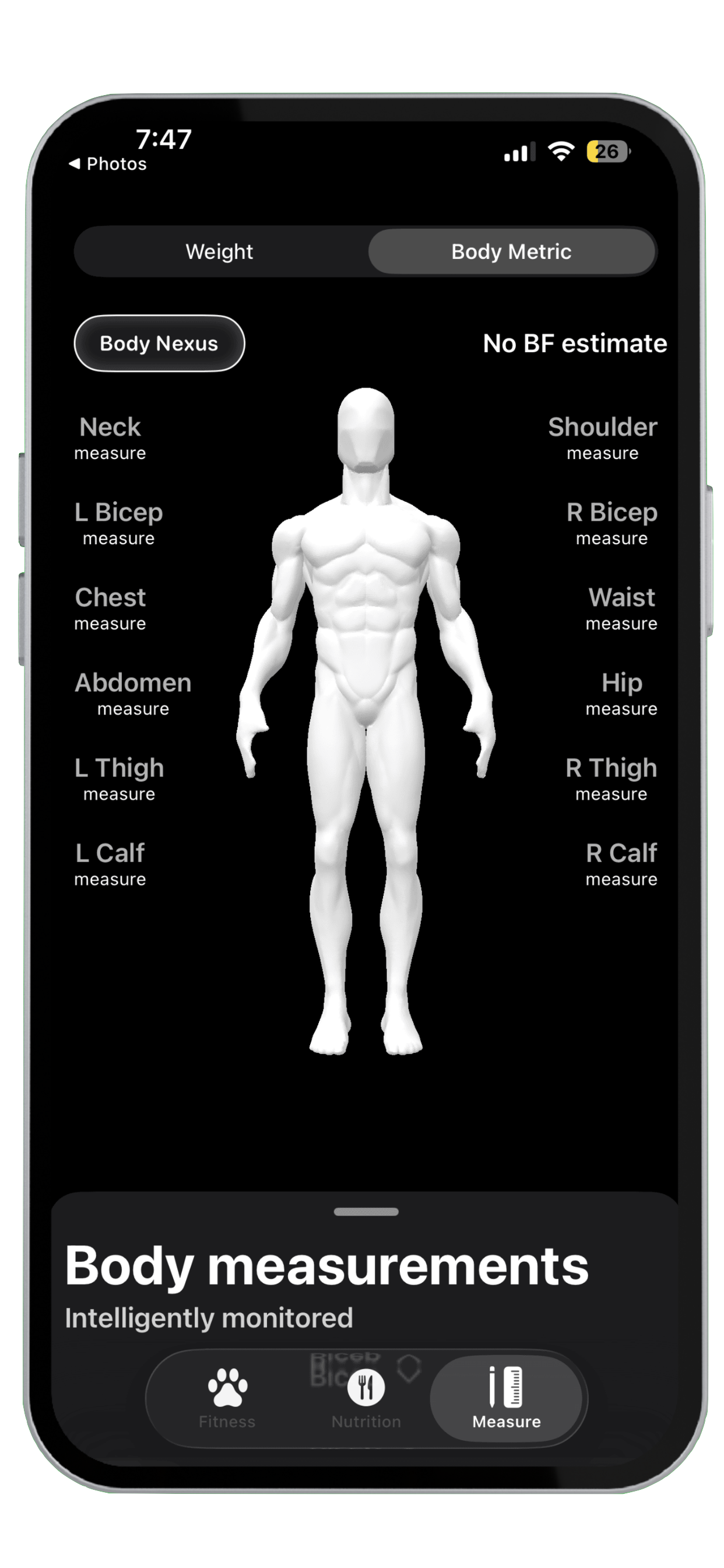Body Measurements with 3D Model
